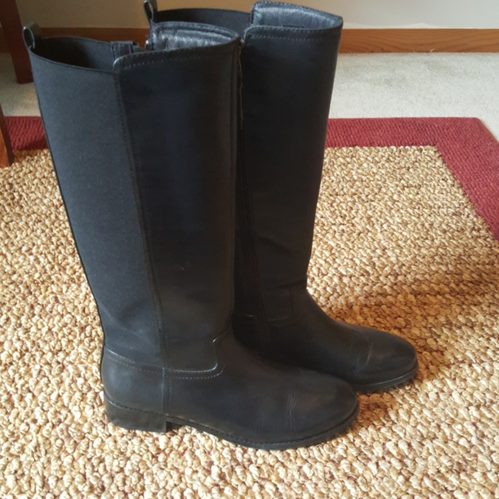 Black riding boots